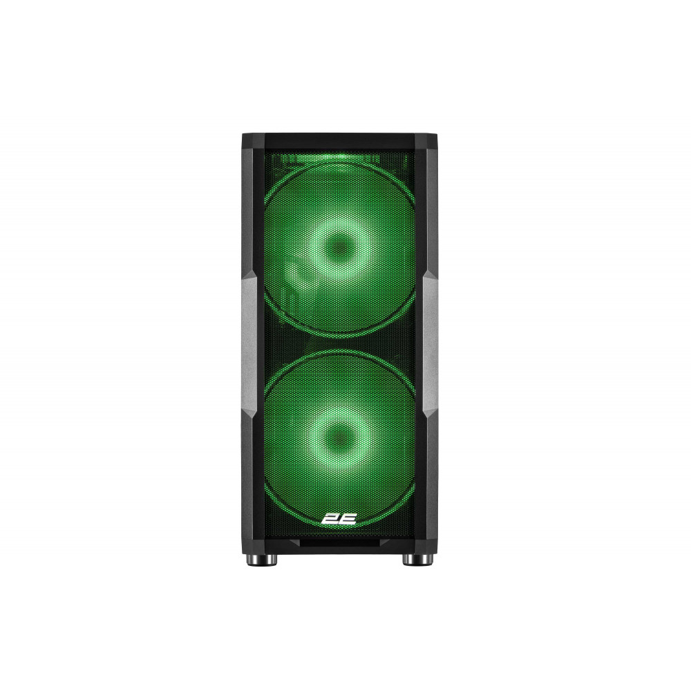 Корпус 2E GAMING Contego Neo GW05 без БЖ 2xUSB3.0, 1xUSBType-C, 2x200мм, ARGB, 3x120мм ARGB, VGA 380мм, LCS ready, контролер з пультом, TG Side Panel, EATX, чорний