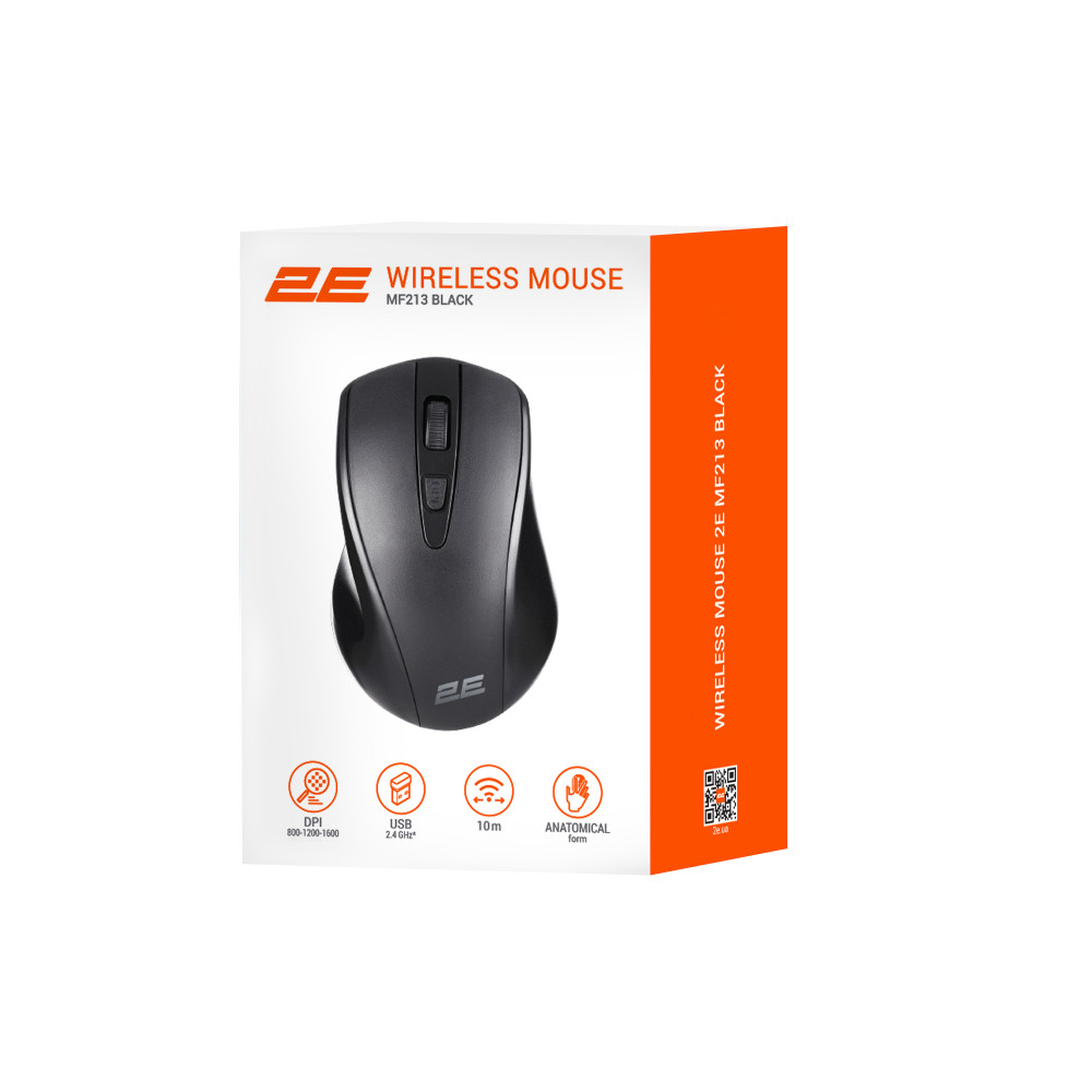 Миша 2E MF213, WL, чорний