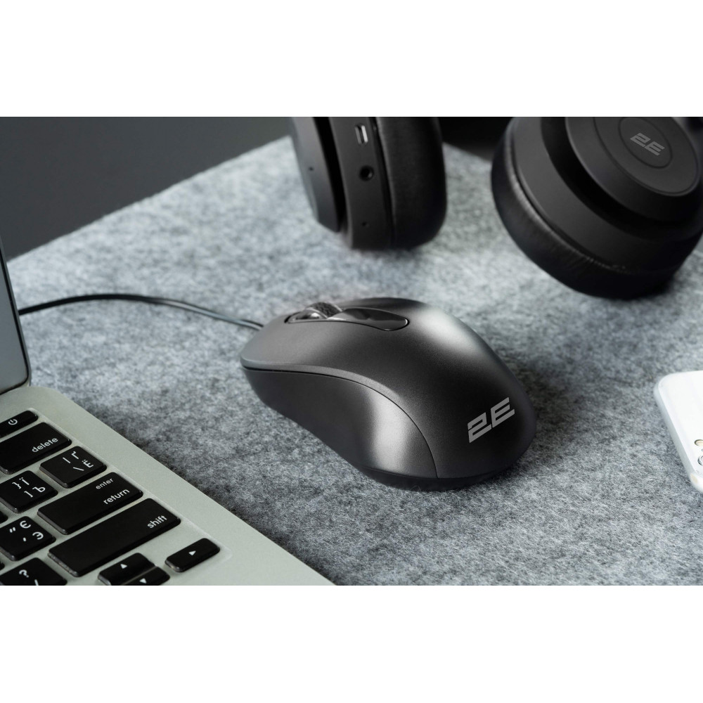 Миша 2E MF160, USB-A, чорний