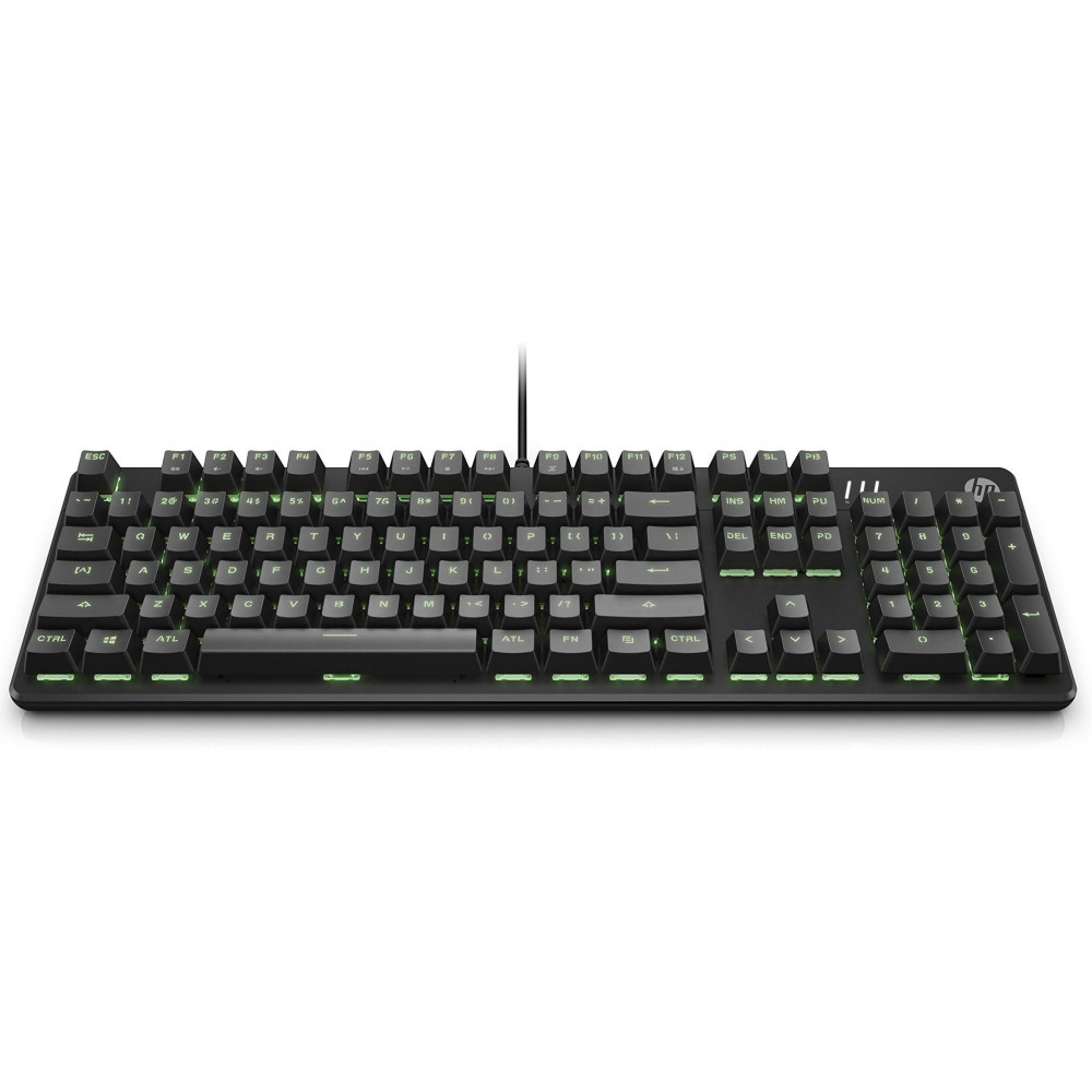 Клавіатура механічна HP Pavilion Gaming 550, 104key, Red Hybrid Switch, USB-A, EN/RU, RGB, чорний