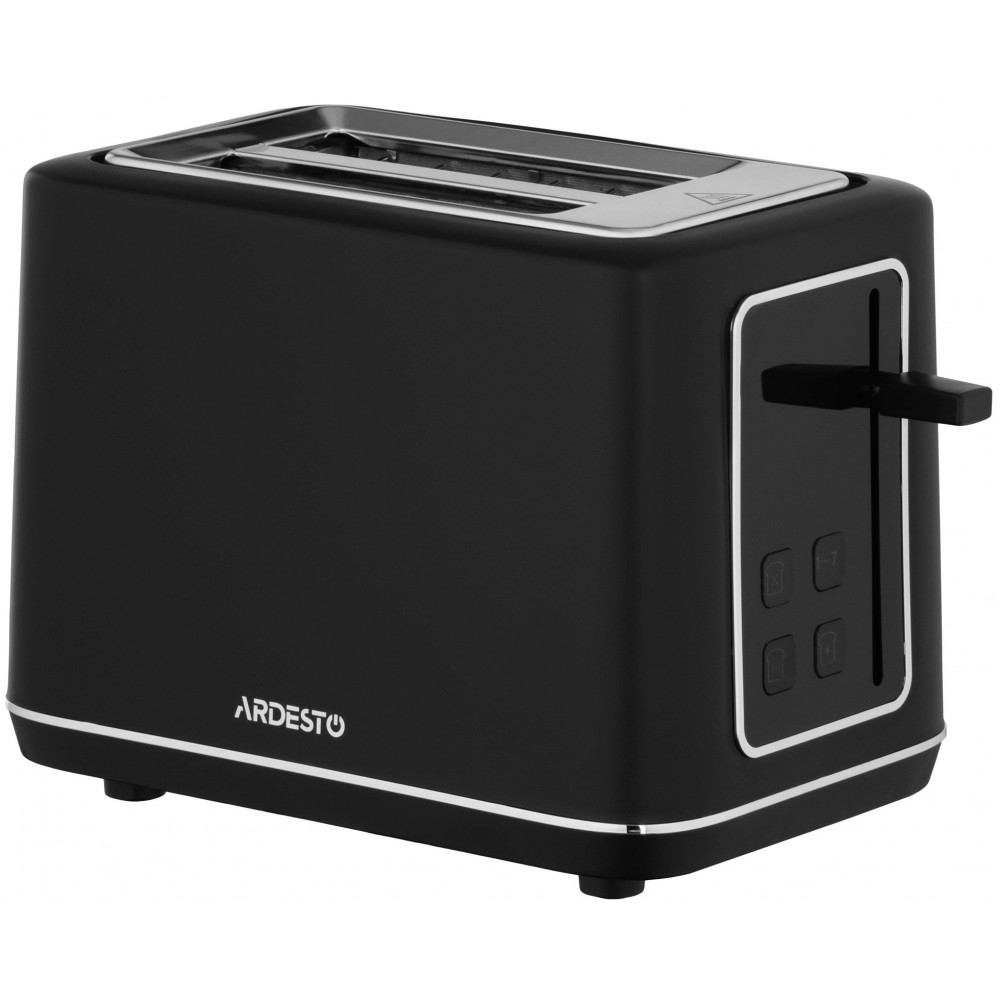 Тостер Ardesto Elegance 800Вт, LED дисплей, пластик, чорний