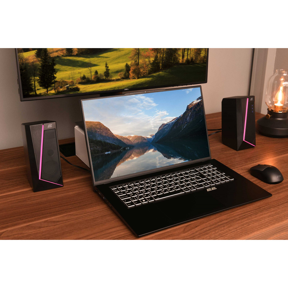 Акустична система 2E PCS233 RGB, 2.0, USB, Black