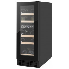 Холодильник Philco для вина, 85х29.5х57, холод.відд.-47л, зон - 2, бут-17, диспл, підсвітка, чорний