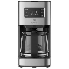 Кавоварка Electrolux крапельна 1.375л, мелена, дисплей, програмований таймер, метал