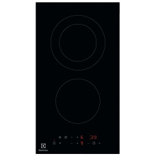 Варильна поверхня Electrolux електрична склокерамічна, 30см, Доміно, чорний