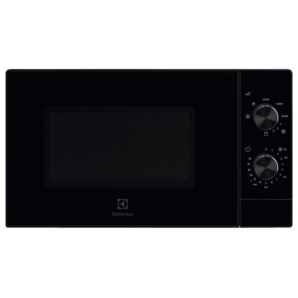 Мікрохвильова піч Electrolux, 20л, мех. керування, 800Вт, гриль, чорний