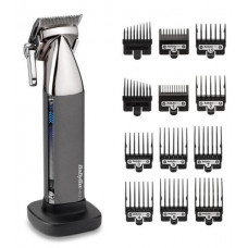 Машинка для стриження  Babyliss Super-X Metal Series, мережа+акум., вібраційний мотор, насадок-10, кейс, чохол, гребінець у компл., сталь, сірий