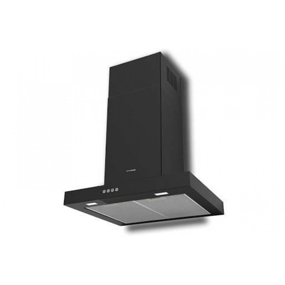 Витяжка Faber купольна, 60см, 1186м.куб/год, Stilo Comfort Bk Matt A60, чорний матовий