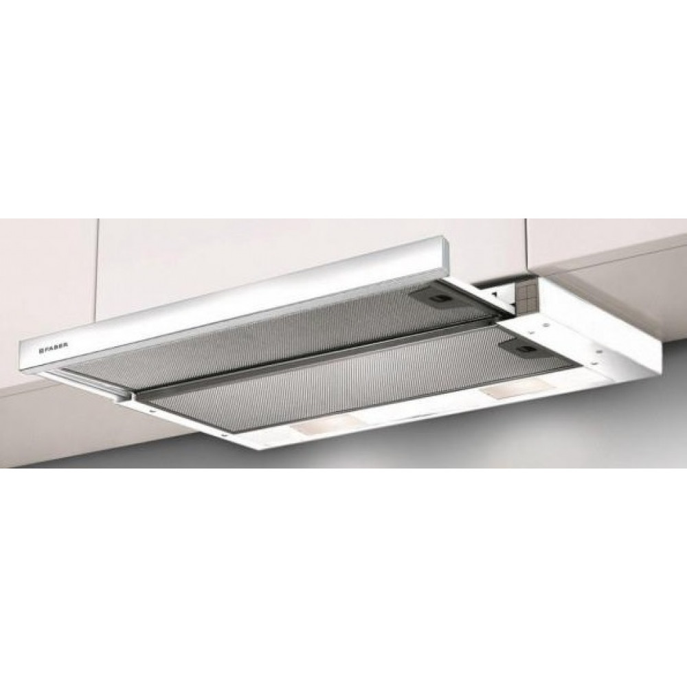 Витяжка Faber телескоп, 50см, 701м.куб/год, Flexa Ng Hip W A50, білий