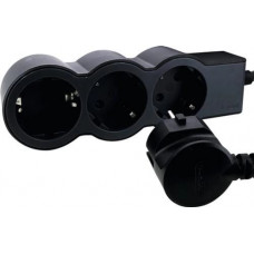 Подовжувач Legrand стандарт, 3хSchuko, 16А, 3м, чорний