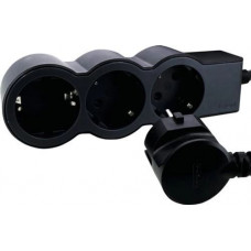 Подовжувач Legrand стандарт, 3хSchuko, 16А, 5м, чорний