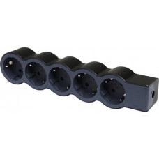 Подовжувач Legrand стандарт, 5хSchuko, 16А, без кабелю, чорний