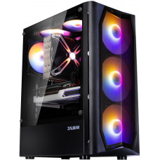 Корпус Zalman N4 Rev.1 без БЖ, 1xUSB3.0, 2xUSB2.0, 3x140мм RGB, 3x120мм RGB, VGA 315мм, LCS ready, TG Side Window, ATX, чорний