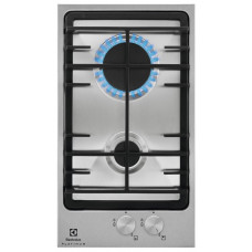 Варильна поверхня Electrolux газова, 30см, чавун, Доміно, нерж