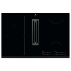 Варильна повверхня Electrolux індукційна, 80см, розширена зона, вбудована витяжка, Hob2Hood, чорний