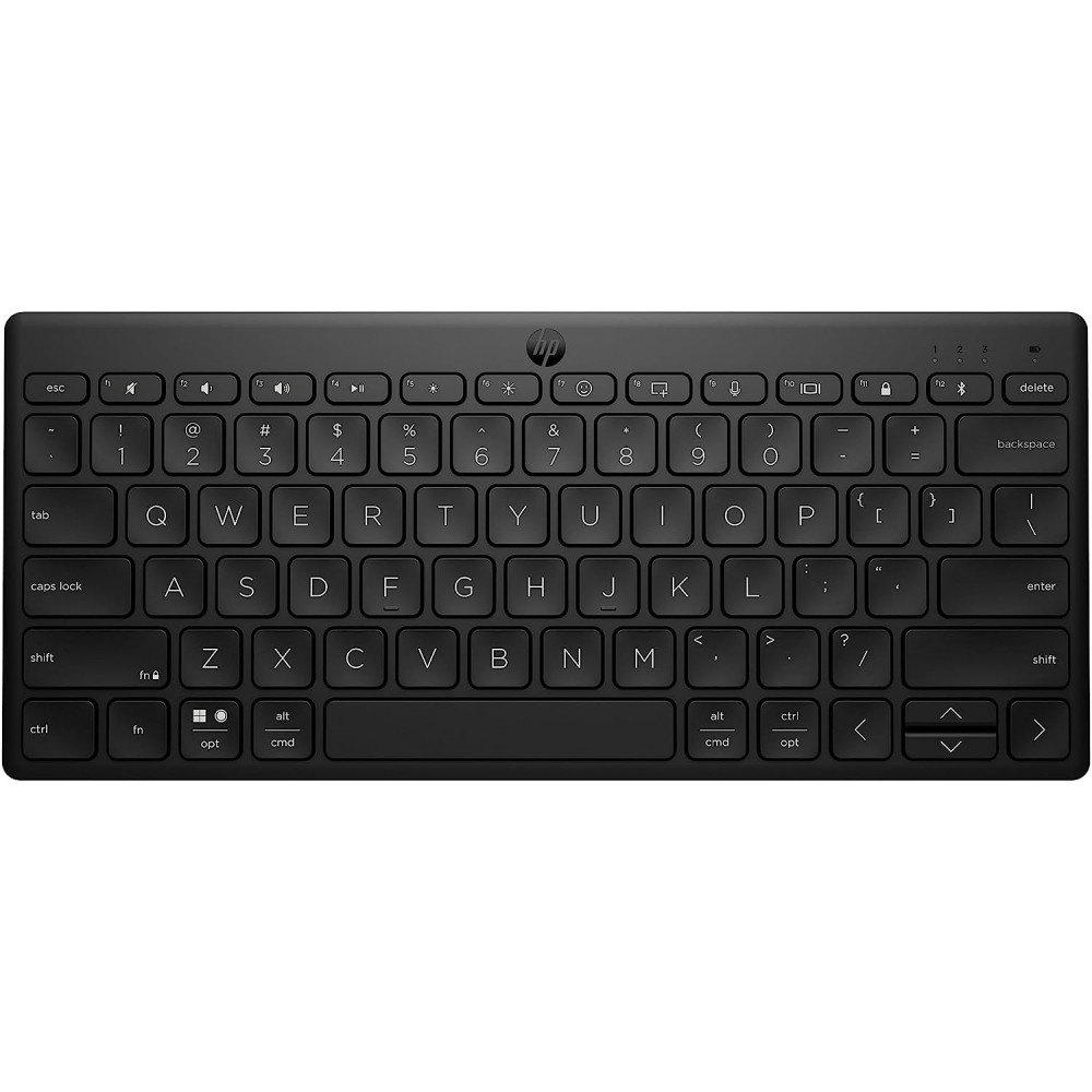 Клавіатура мембранна HP 350 Compact Multi-Device, 78key, BT, EN/UK, чорний