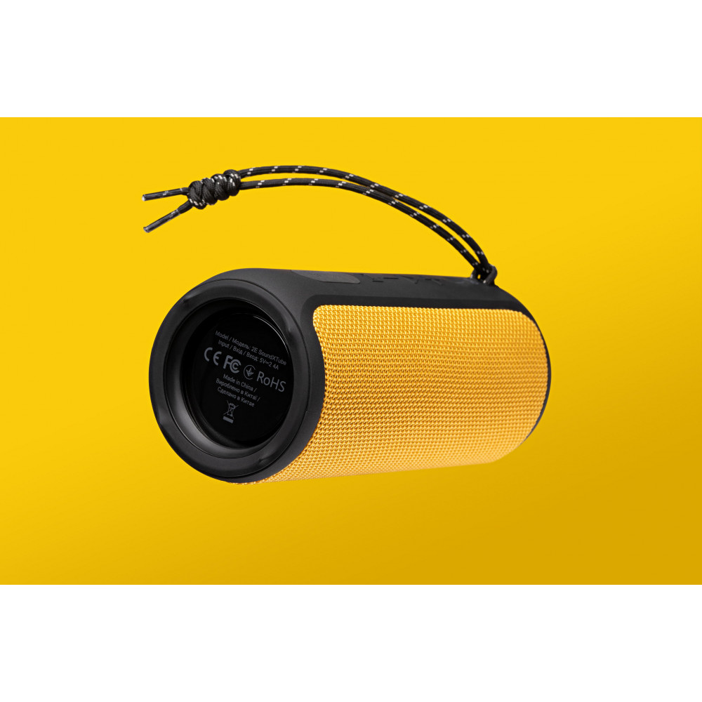 Акустична система 2E SoundXTube TWS, MP3, Wireless, Waterproof Yellow