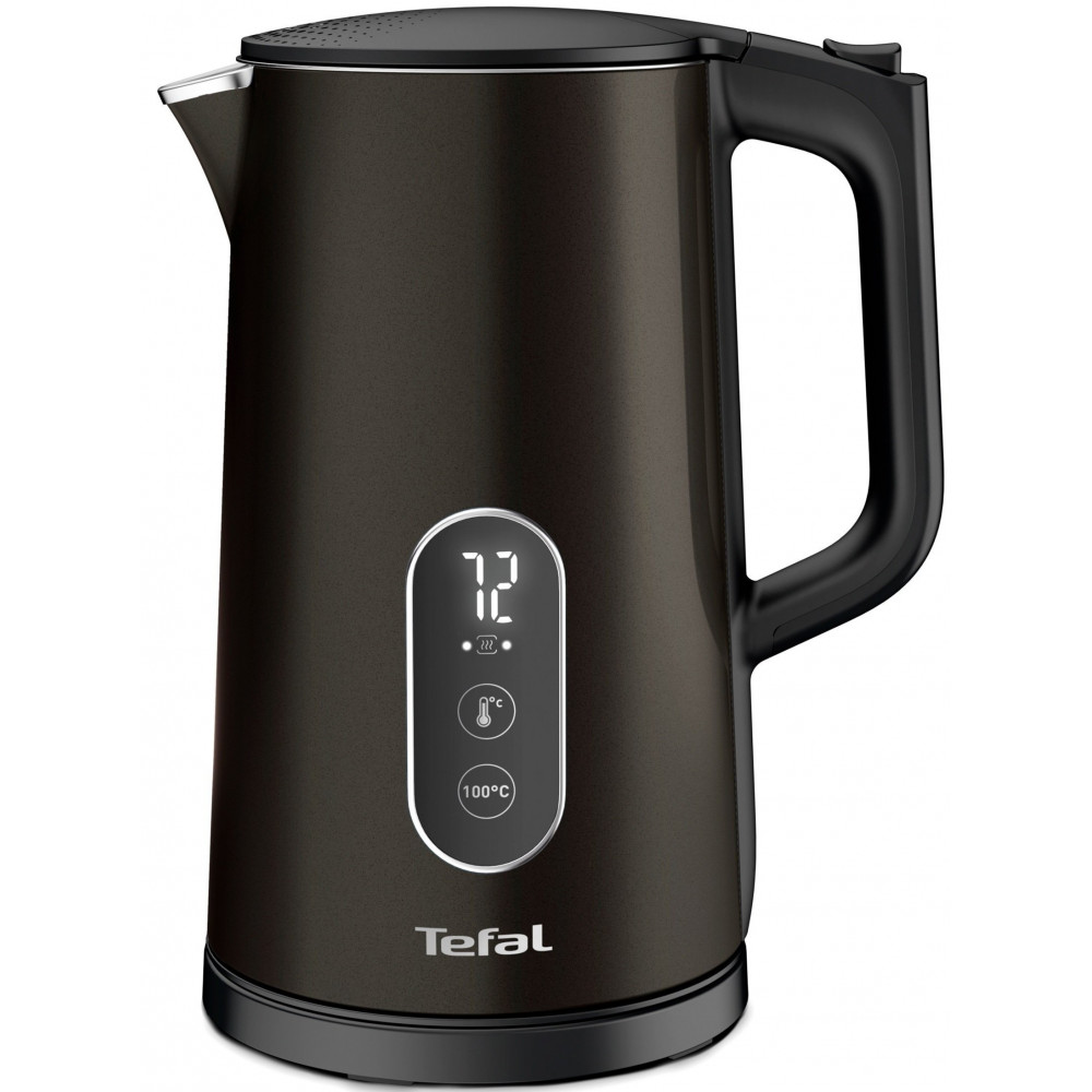 Електрочайник Tefal Digital 1.7л, з подвійними стінками, 5 темп.реж, чорний