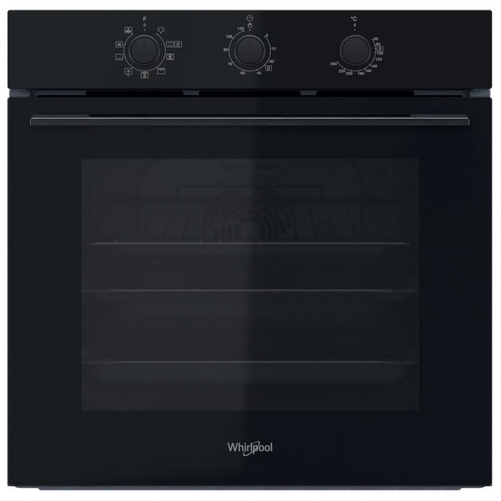 Духова шафа Whirlpool електрична, 71л, A, конвекція, чорний