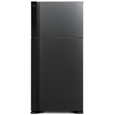 Холодильник Hitachi з верхн. мороз., 184x86х74, холод.відд.-405л, мороз.відд.-145л, 2дв., А++, NF, інв., зона нульова, чорний