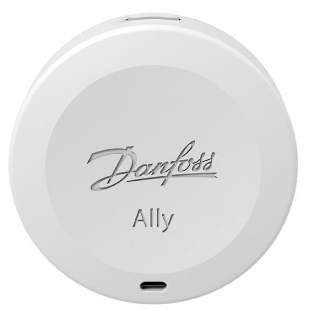 Датчик Danfoss Ally Room Sensor, кімнатний, виносний, CR2450, Zigbee, білий