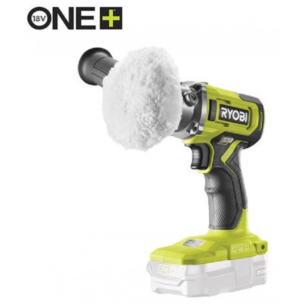 Шліфмашина полірувально-шліфувальна акумуляторна Ryobi ONE+ RDP18-0 18В 76мм 7800об/хв шпиндель М8 2 режими роботи набір аксесуарів 1.3кг без АКБ та ЗП