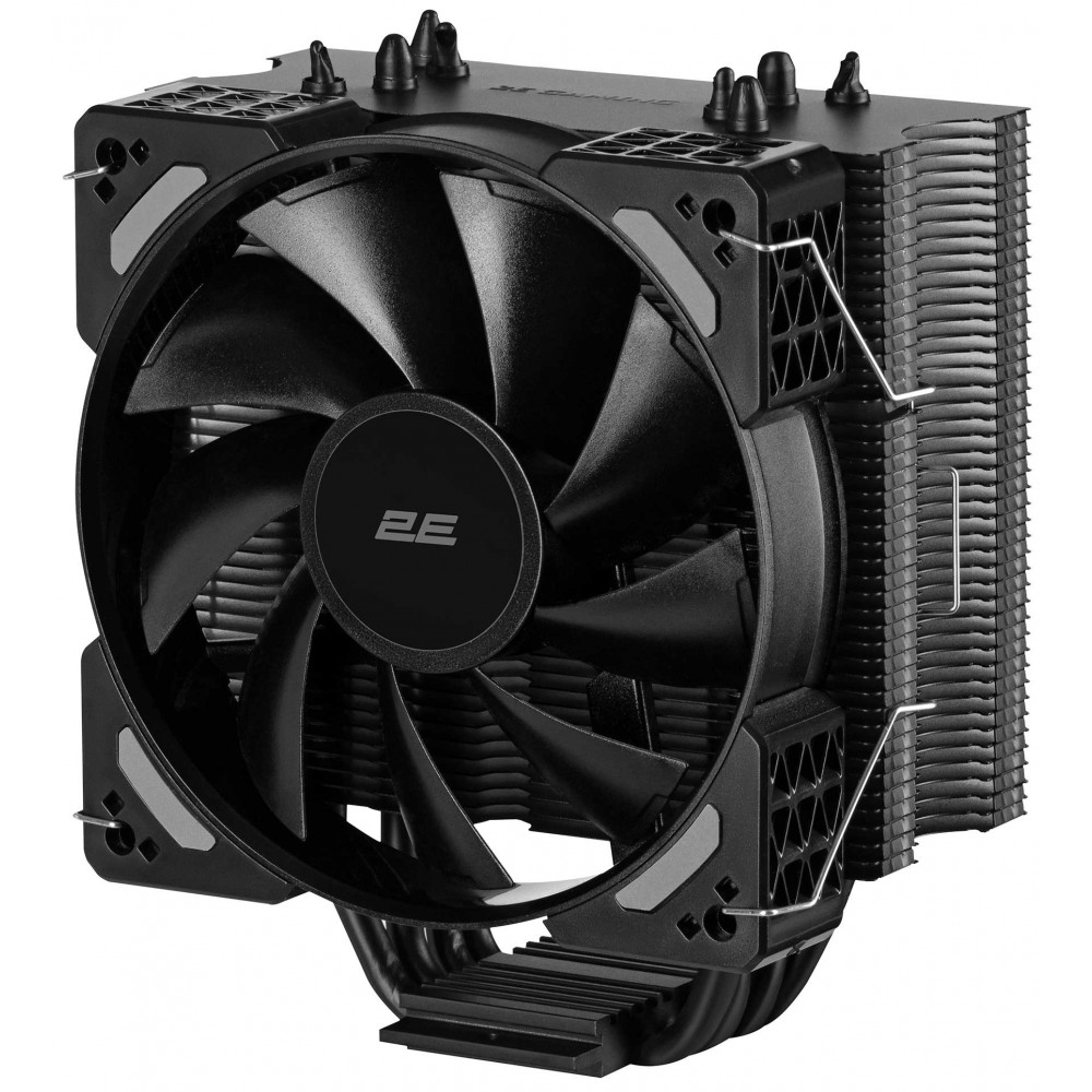 Процесорний кулер 2E GAMING Air Cool ACN120-S, LGA1851, 1700, 1366, 1200, 115x, AM5, AM4, AM3, AM3+, AM2, AM2+, FM2, FM1, 4pin PWM, TDP 180W
