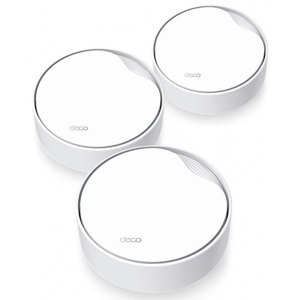Система WiFi-Mesh TP-LINK Deco X50 AX3000, 1xGE LAN/WAN, 1x2,5GE LAN/WAN, 3мод, PoE
