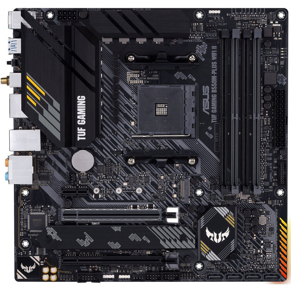 Материнcька плата ASUS TUF GAMING B550M-PLUS WIFI II sAM4 B550 4xDDR4 M.2 HDMI DP Wi-Fi BT mATX