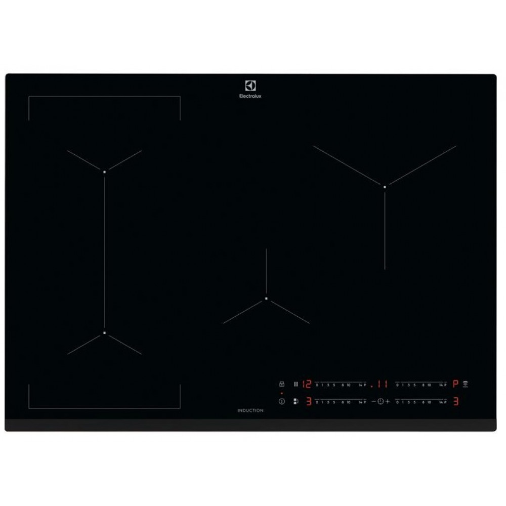 Варильна поверхня Electrolux індукційна, 71см, розширена зона, Hob2Hood, чорний