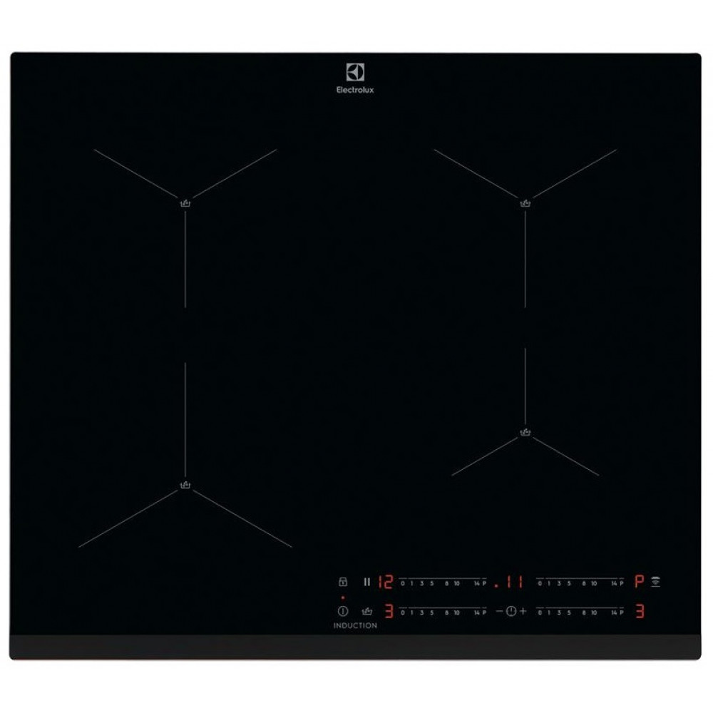 Варильна поверхня Electrolux індукційна, 60см, датчик кипіння, Hob2Hood, чорний