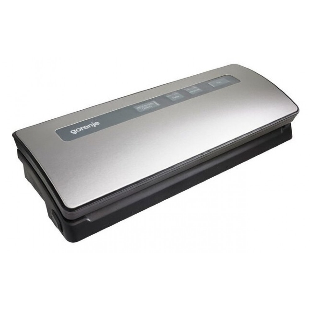 Вакууматор Gorenje для пакетів, 120Вт, 30см, електронне, +10 пакетів, метал, сірий