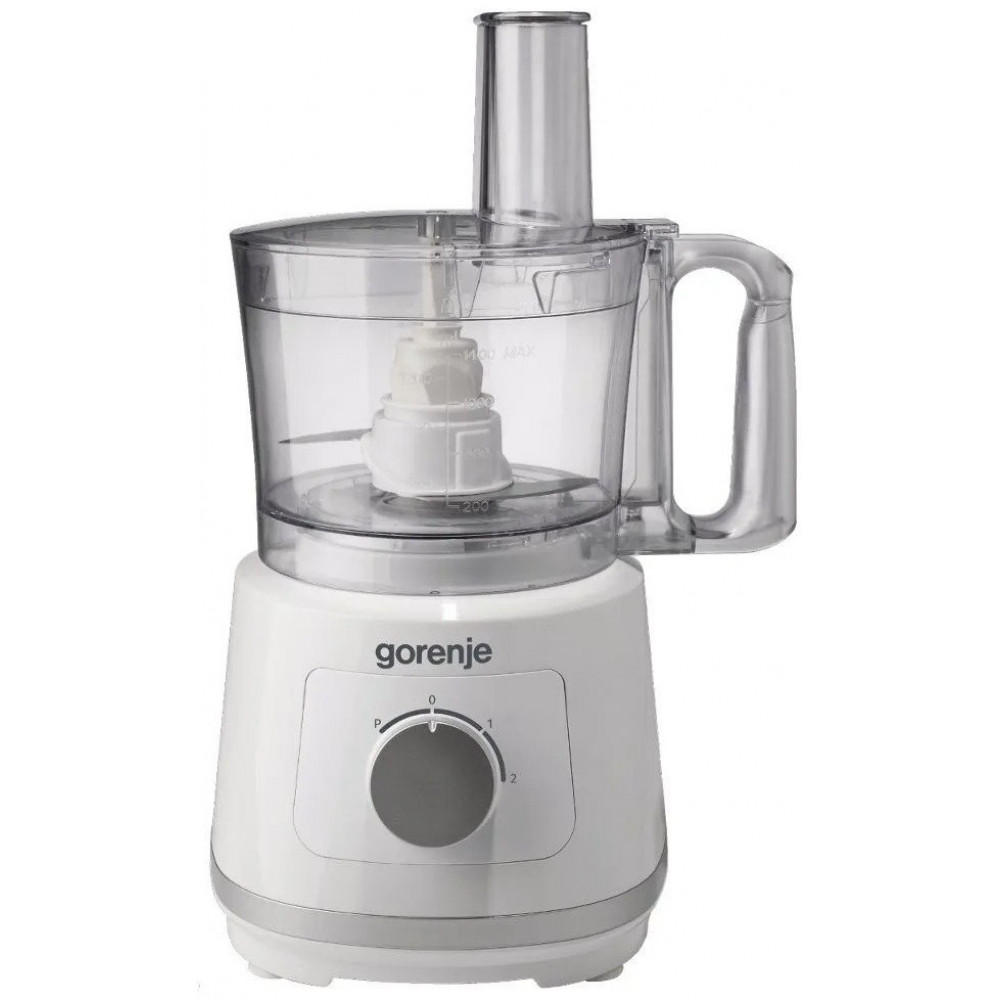 Кухонна машина Gorenje 800Вт, чаша-пластик, корпус-метал/пластик, насадок-5, білий