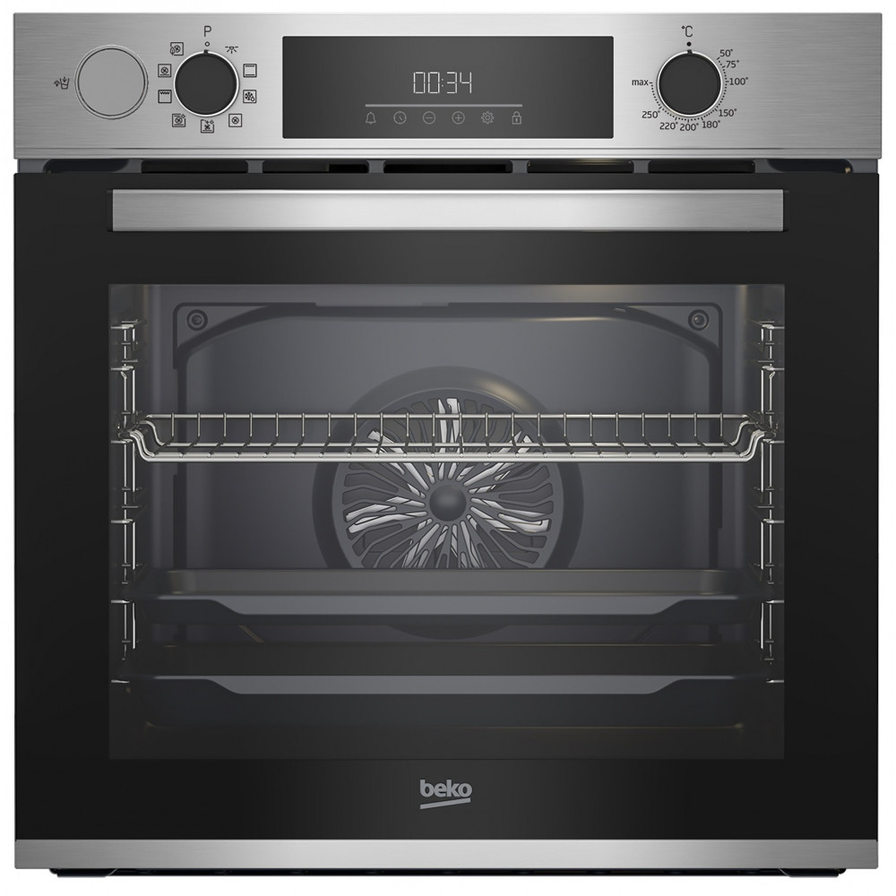 Духова шафа Beko електрична, 71л, A+, дисплей, конвекція, Steam Assisted, нерж
