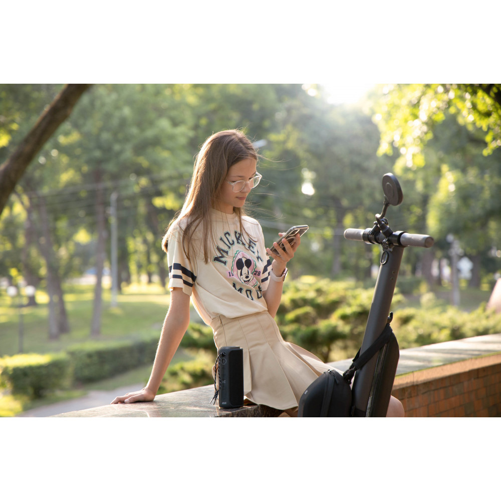 Акустична система 2E SoundXTube2 TWS, MP3, Wireless, Waterproof Black