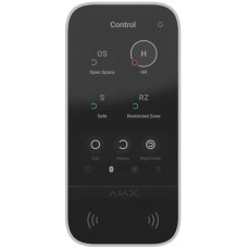 Клавіатура з сенсорним дисплеєм Ajax KeyPad TouchScreen, jeweller, бездротовий, білий Клавіатура з сенсорним дисплеєм Ajax KeyPad TouchScreen, jeweller, бездротовий, білий