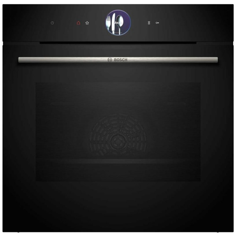 Духова шафа Bosch електрична, 71л, A+, дисплей, конвекція, піроліз, чорний