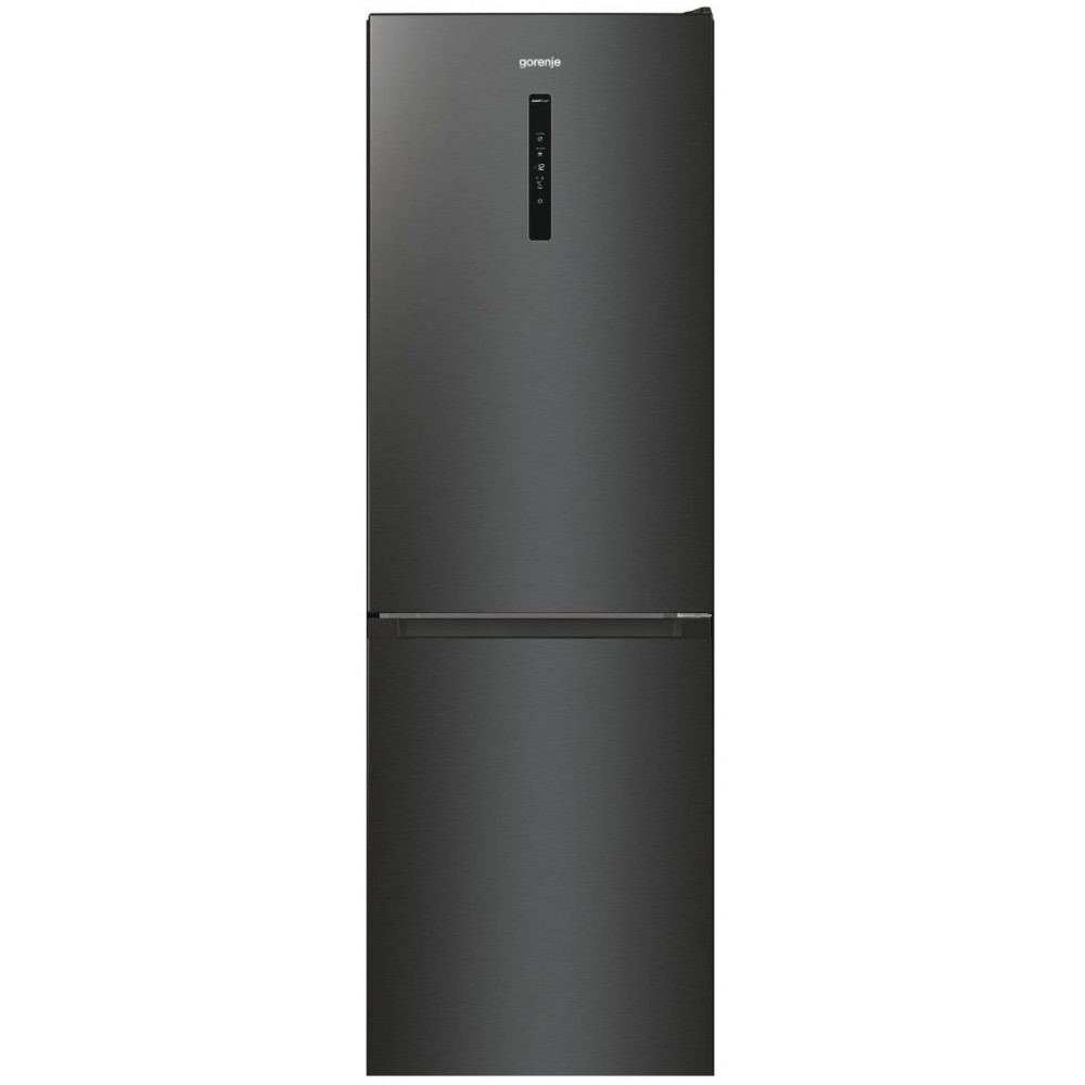 Холодильник Gorenje NRK619EABXL4 з нижн. мороз. камерою, 185х60х60см, 2 дв., Х- 204л, М- 96л, A+, NoFrost Plus, Fresh zone, чорний