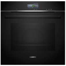 Духова шафа Siemens електрична, 71л, A+, пара, дисплей, конвекція, чорний