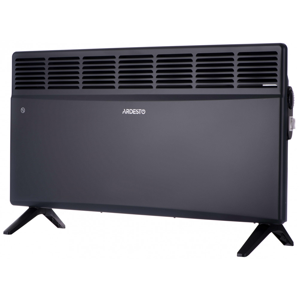 Конвектор електричний ARDESTO CH-2500MCA, 2500 Вт, 25 м2, закритий нагрів. елемент, IP24, мех. керування, антрацит матовий