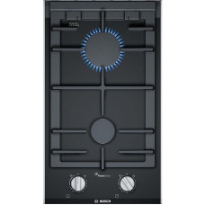 Варильна поверхня Bosch газова на склі, 30см, Доміно, чавун, чорний Варильна поверхня Bosch газова на склі, 30см, Доміно, чавун, чорний