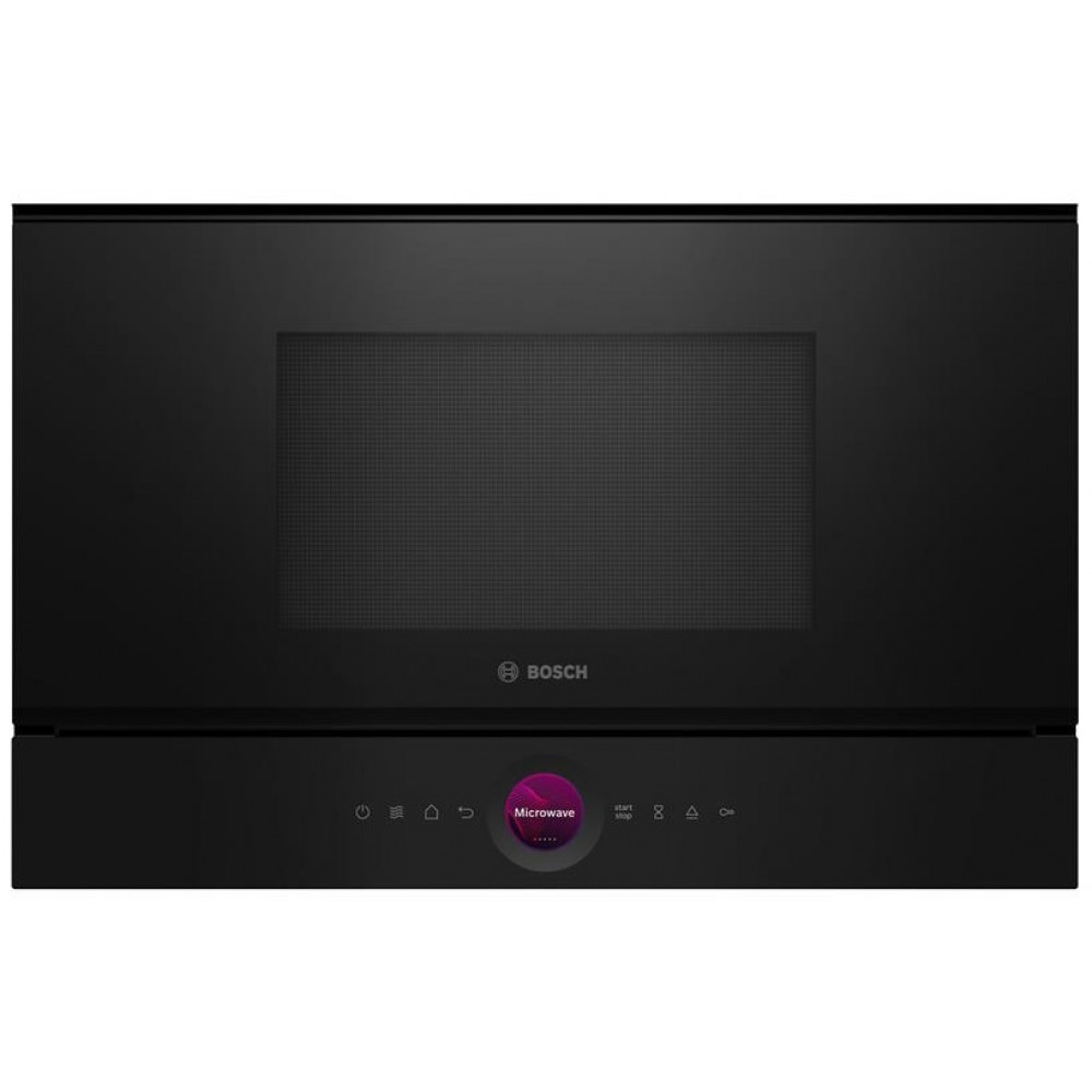 Мікрохвильова піч Bosch вбудована, 21л, електр. керув., 900Вт, дисплей, чорний