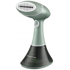 Відпарювач Russell Hobbs компактний Steam Genie Essential, 1600Вт, 220мл, паровий удар -22гр, постійна пара - 9гр, нерж. сталь, бірюзовий