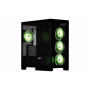 Корпус 2E GAMING Fantom GK701B без БЖ 2xUSB3.0, 1xUSBType-C, 4x120мм ARGB, VGA 400мм, LCS ready, контролер з пультом, TG Side/Front Panel, mATX, чорний