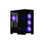 Корпус 2E GAMING Fantom GK701B без БЖ 2xUSB3.0, 1xUSBType-C, 4x120мм ARGB, VGA 400мм, LCS ready, контролер з пультом, TG Side/Front Panel, mATX, чорний