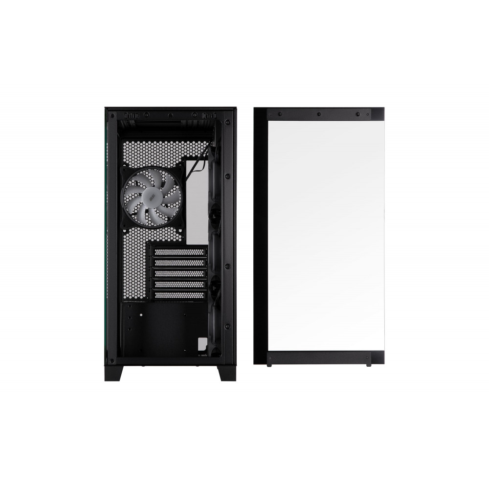 Корпус 2E GAMING Fantom GK701B без БЖ 2xUSB3.0, 1xUSBType-C, 4x120мм ARGB, VGA 400мм, LCS ready, контролер з пультом, TG Side/Front Panel, mATX, чорний