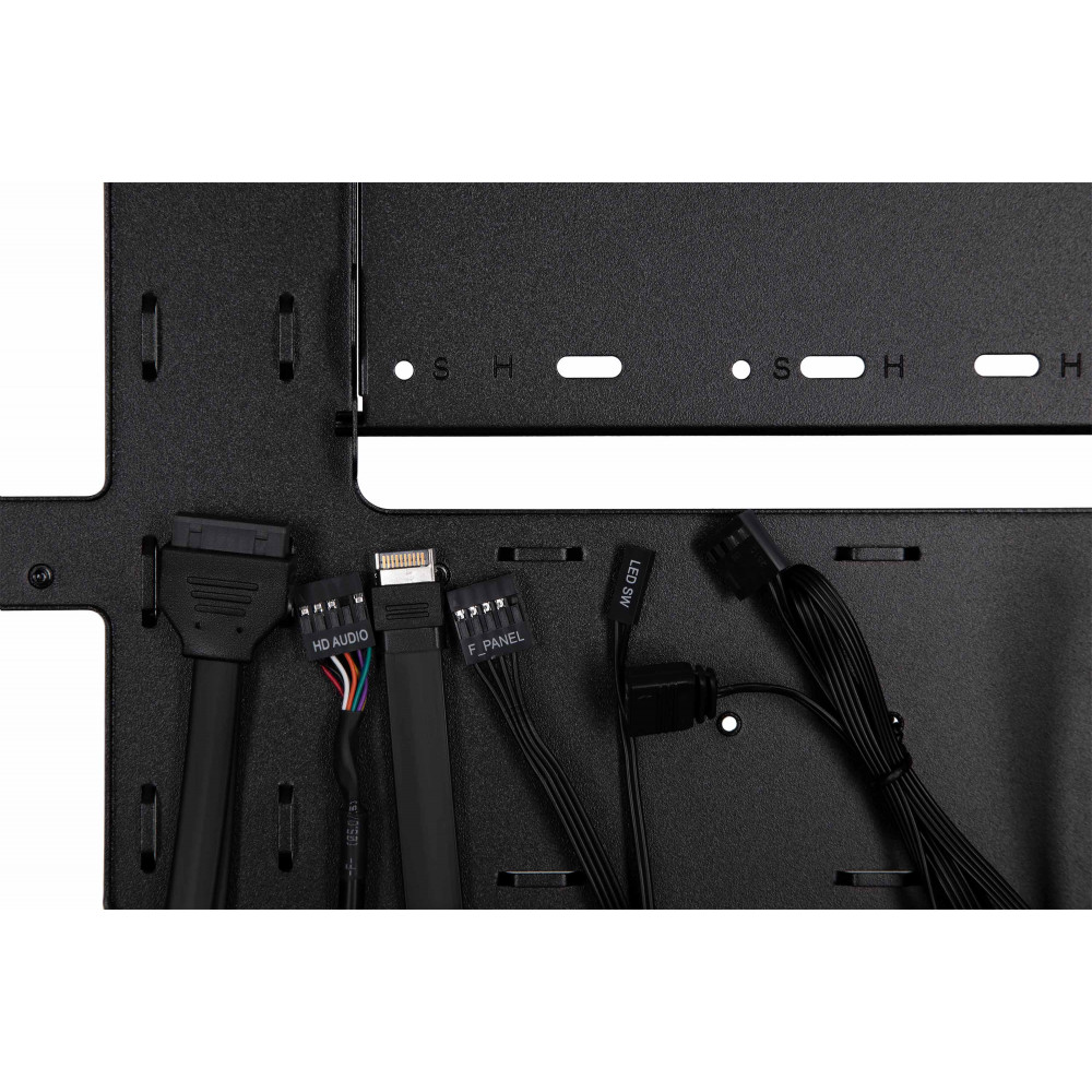 Корпус 2E GAMING Fantom GK701B без БЖ 2xUSB3.0, 1xUSBType-C, 4x120мм ARGB, VGA 400мм, LCS ready, контролер з пультом, TG Side/Front Panel, mATX, чорний