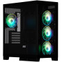 Корпус 2E GAMING Fantom GK701B без БЖ 2xUSB3.0, 1xUSBType-C, 4x120мм ARGB, VGA 400мм, LCS ready, контролер з пультом, TG Side/Front Panel, mATX, чорний