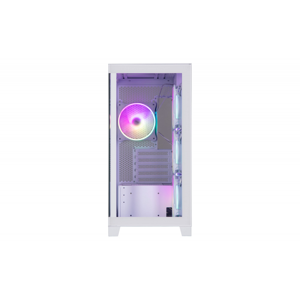 Корпус 2E GAMING Fantom GK701W без БЖ 2xUSB3.0, 1xUSBType-C, 4x120мм ARGB, VGA 400мм, LCS ready, контролер з пультом, TG Side/Front Panel, mATX, білий