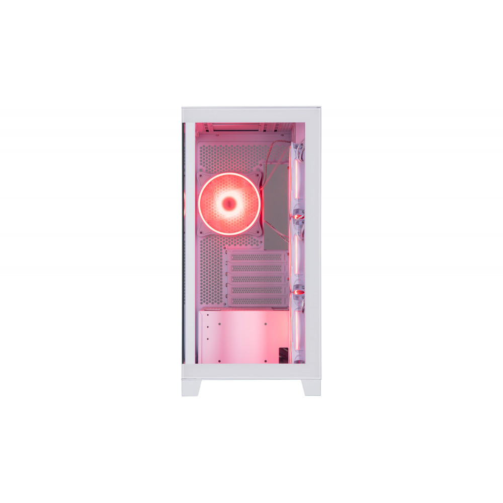 Корпус 2E GAMING Fantom GK701W без БЖ 2xUSB3.0, 1xUSBType-C, 4x120мм ARGB, VGA 400мм, LCS ready, контролер з пультом, TG Side/Front Panel, mATX, білий